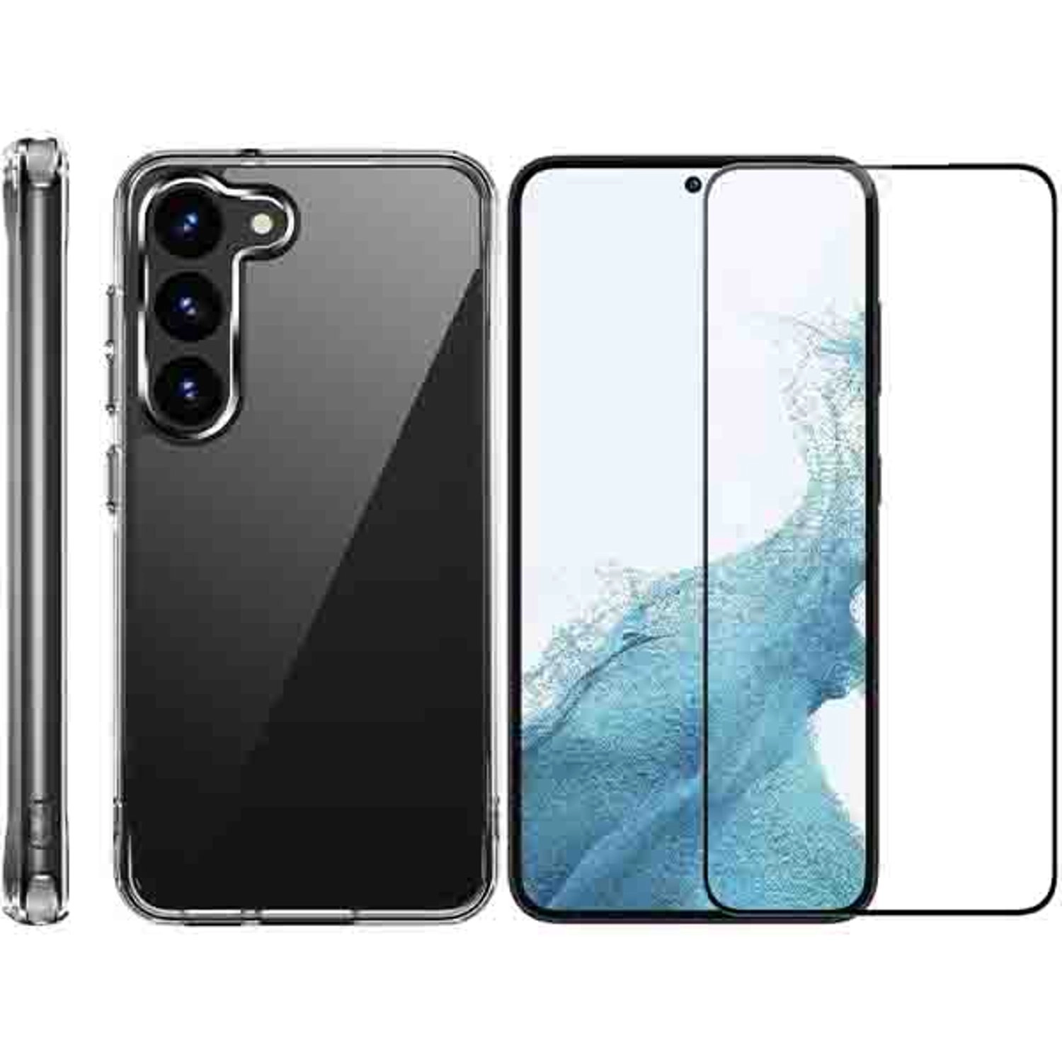 Magnetic Clear Case - Slim Anti-Slip Shockproof for Galaxy S23 Plus