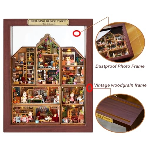 Miniature Wooden Dollhouse Furniture Kit - Creative Room 1:24