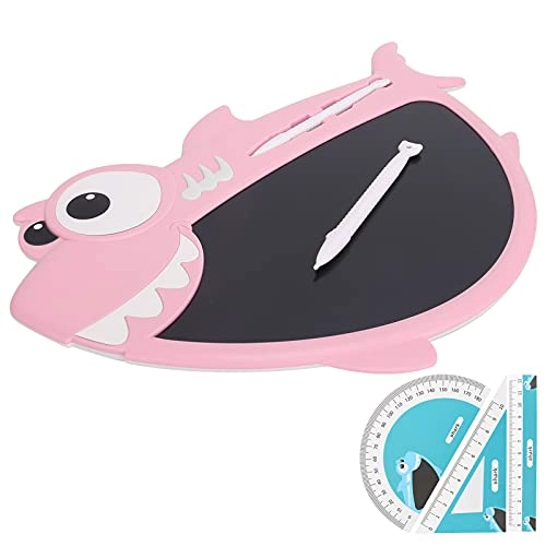 Cartoon Writing Board - handwriting pen ruler triangular ruler protractor