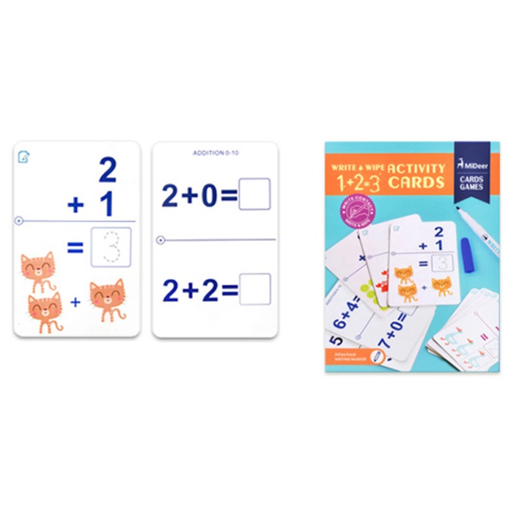 Write & Wipe Cards - Maths - 3 years & above