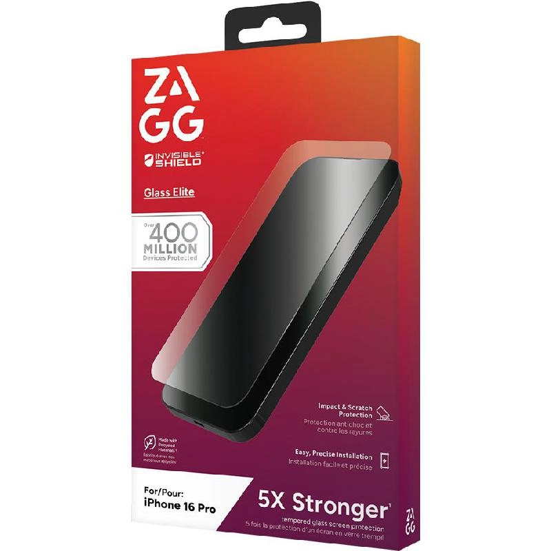 Clear Tempered Glass Screen Protector for iPhone 16 Pro