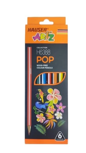 POP Coloured Pencils - 6 Pcs