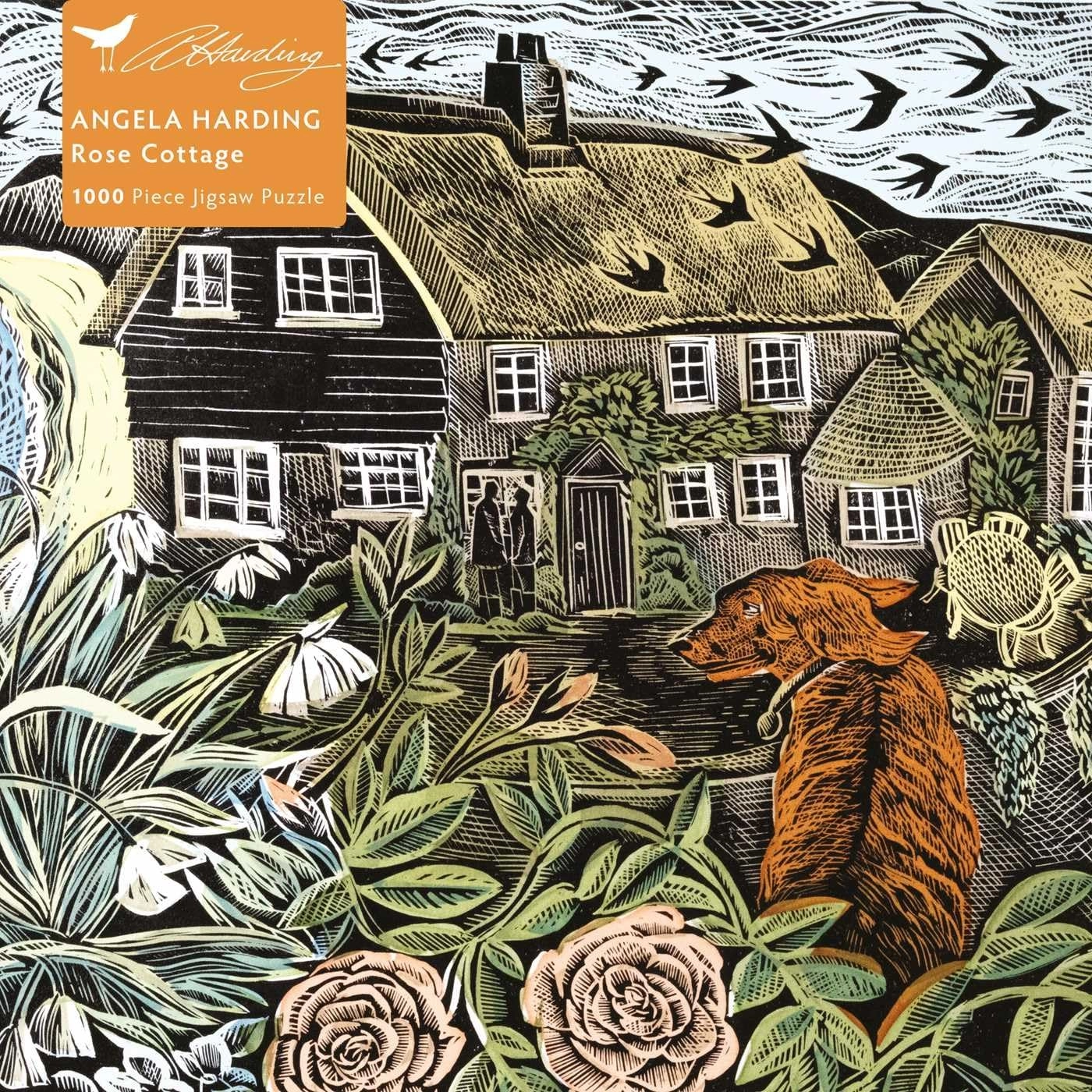 Flame Tree Publishing Angela Harding Rose Cottage Puzzle - 1000 pcs