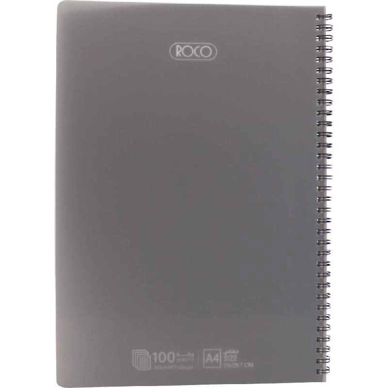 Notebook 19 X 26 cm Spiral - Grid 100 Sheets