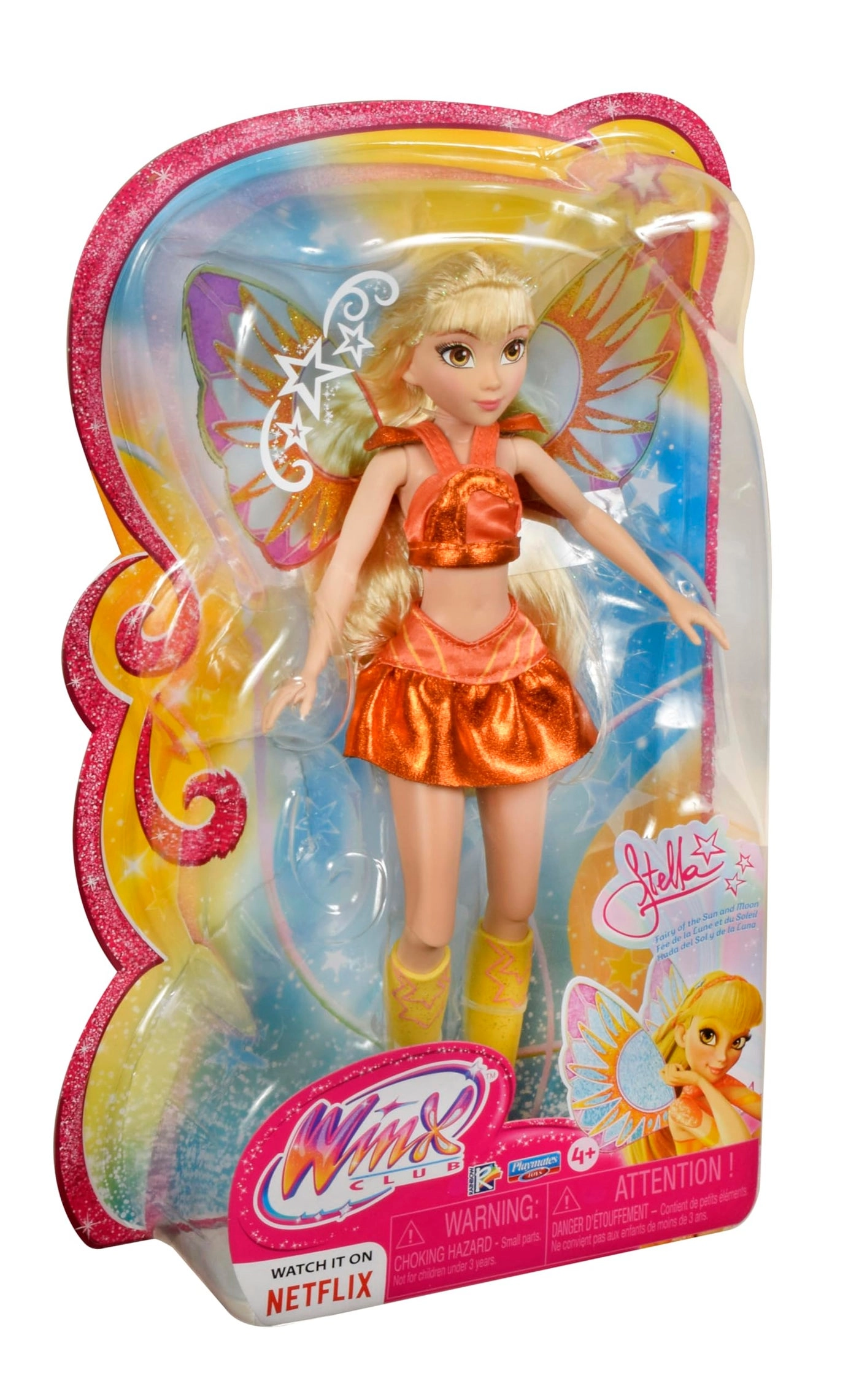 Stella Fairy Doll - removeable translucent wings long blonde hair
