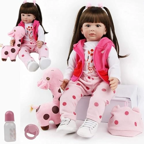 Reborn Baby Doll - 22 Inches / 55 cm Silicone Ages 3+