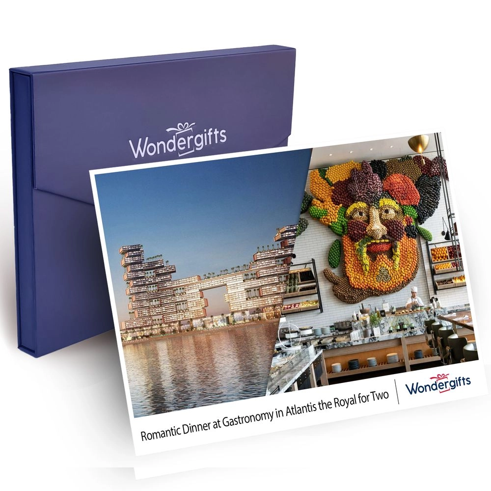 WONDERGIFTS Romantic Dinner for Two At Gastronomy Atlantis the Royal