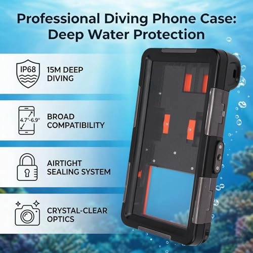 Diving Phone Case - TPU for 17 16 15 14 13 12 11 8 7 Pro Plus Mini X Xs XR Xs SE2 SE3 and to S25