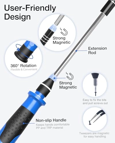 Magnetic Multi-Bit Screwdriver Set (45 Pcs)