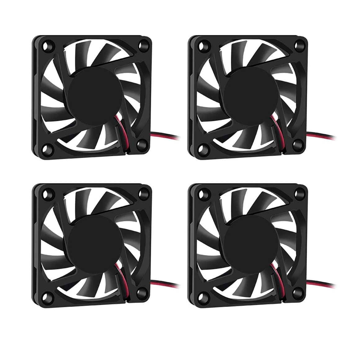 DORHEA 6010 Brushless Cooling Fan - Pack of 4Pcs 60x60x10 mm