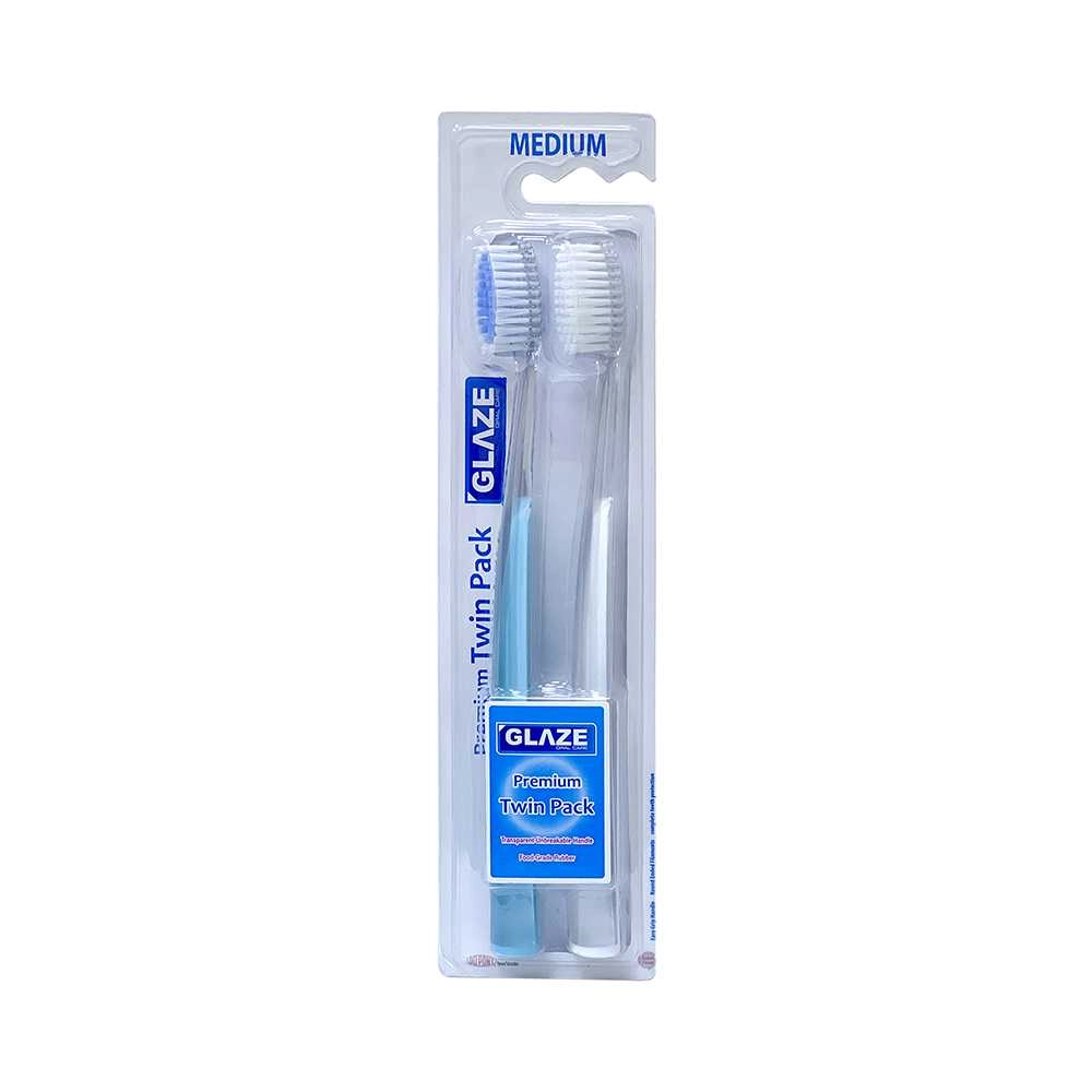GLAZE Toothbrush Premium - 2-Piece Pack
