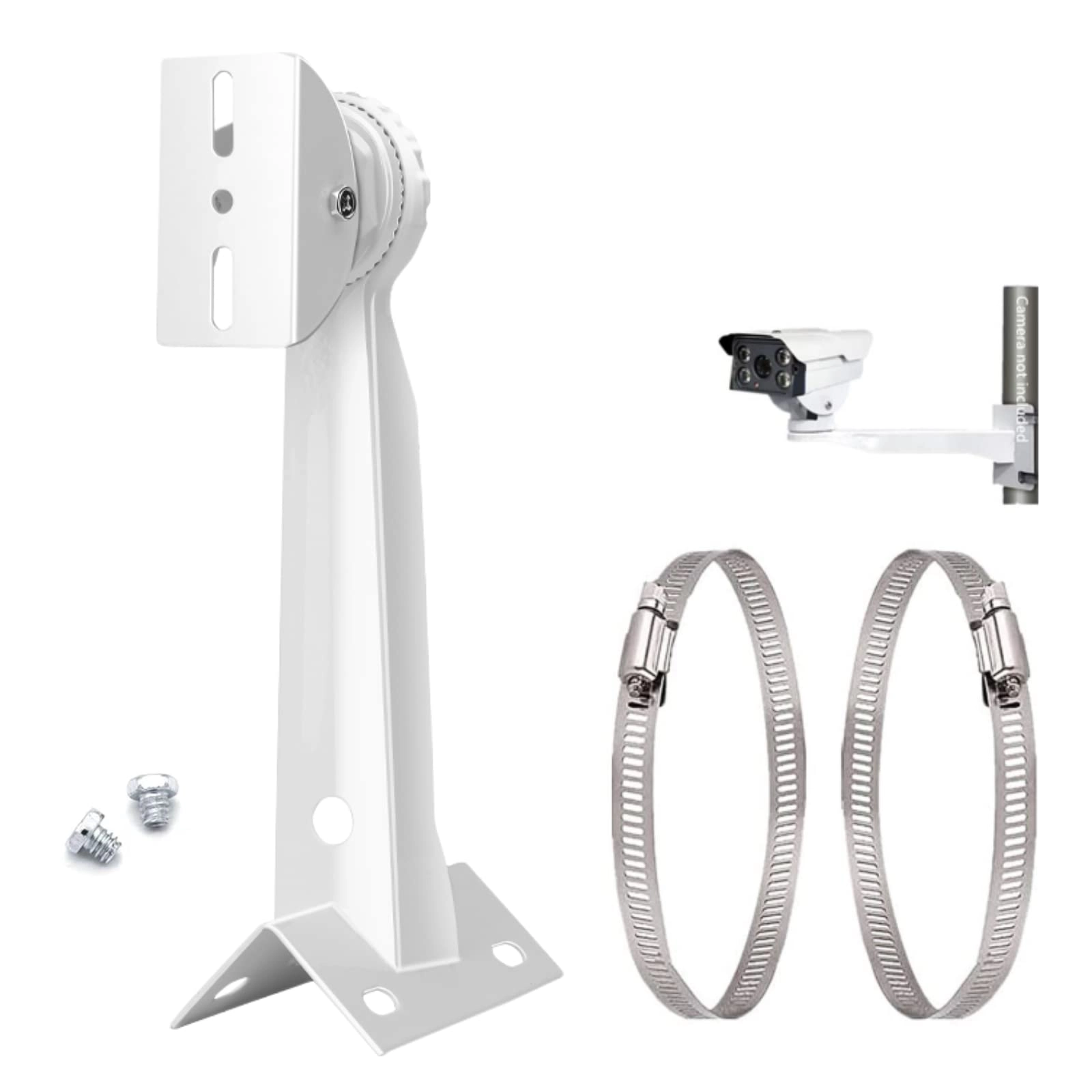 CTXSumTec Corner Pole Mounting Bracket - 2 Adjustable Loops Ivory
