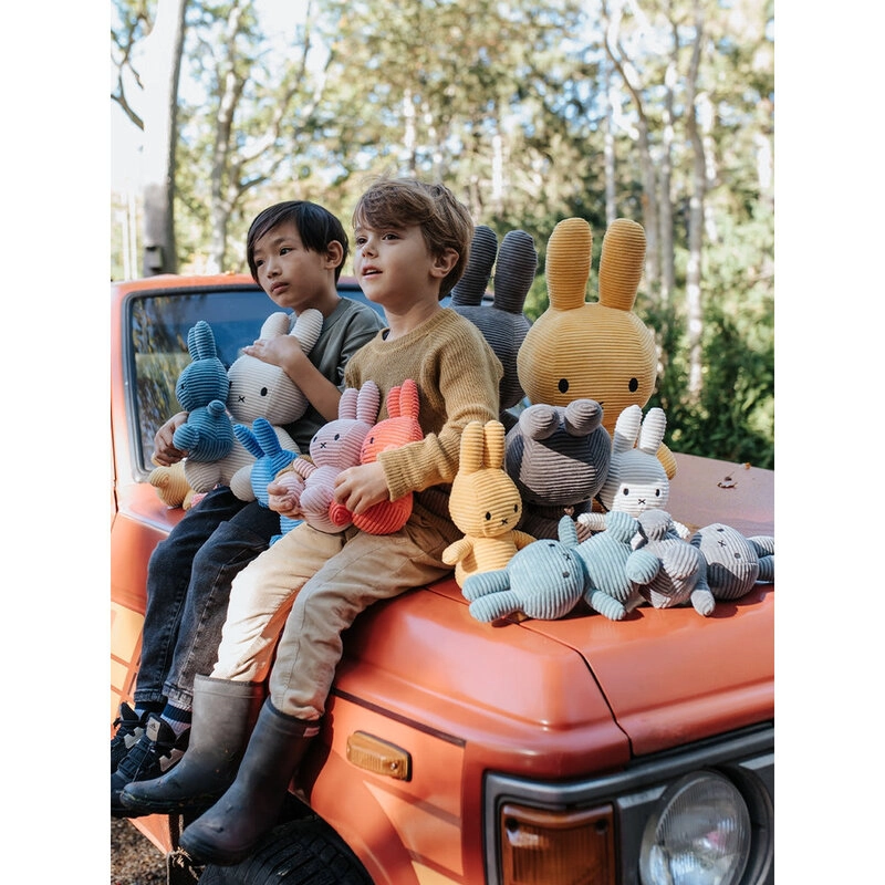 Miffy Eco Corduroy 33 cm Plush Grey