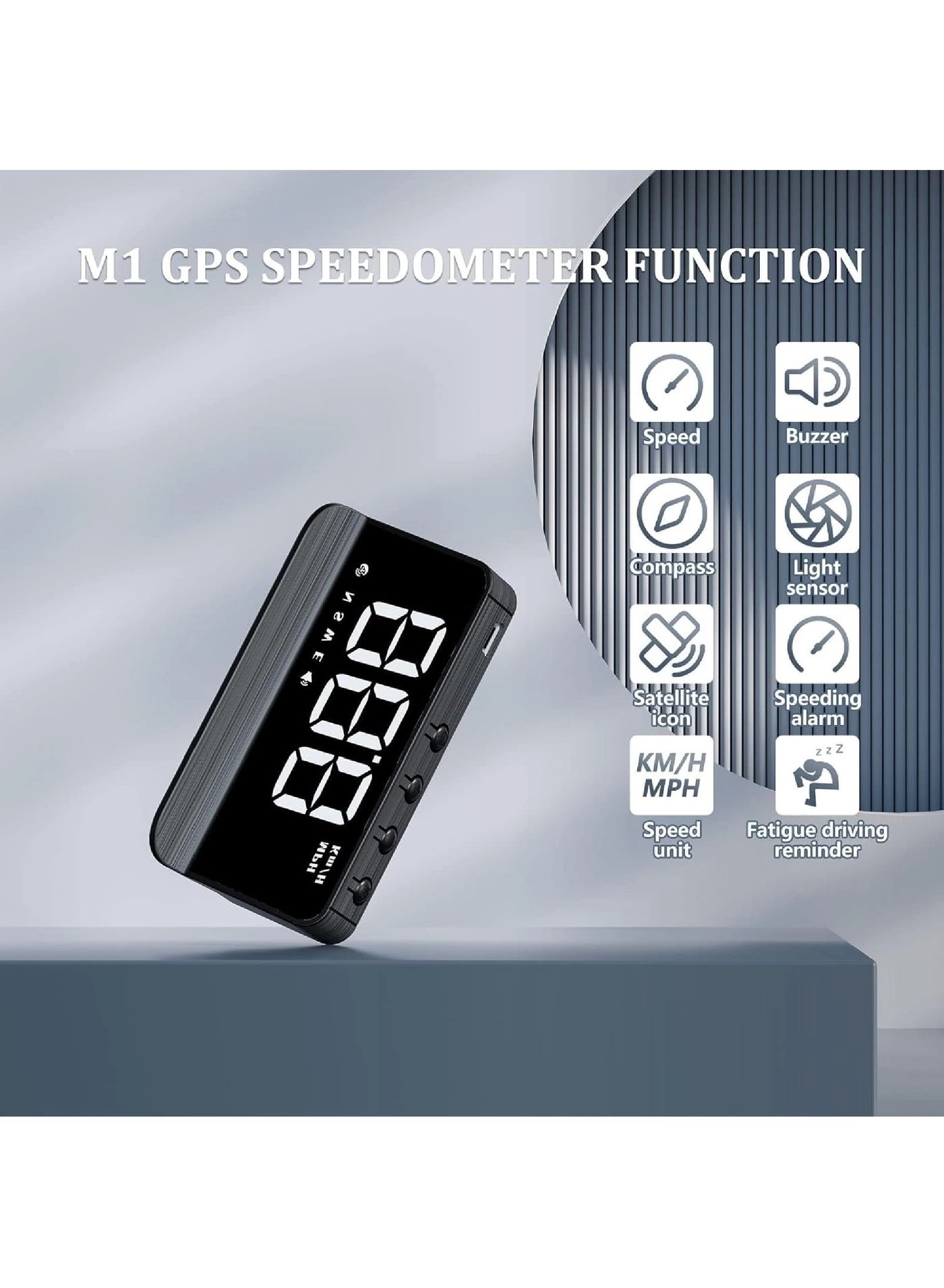 Headsup Display - LED Digital Speedometer MPH/KMH