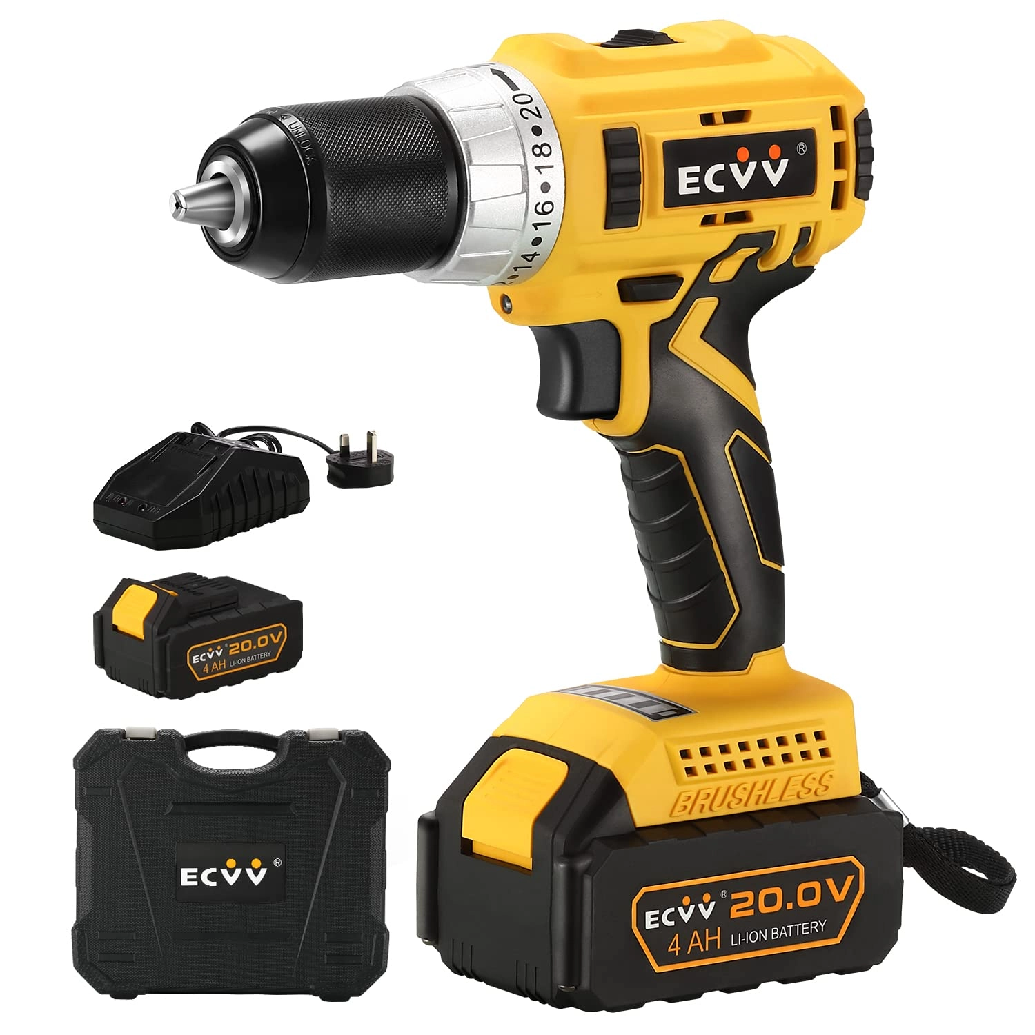 Cordless Drill Driver Kit - 4000 Ampere-hour