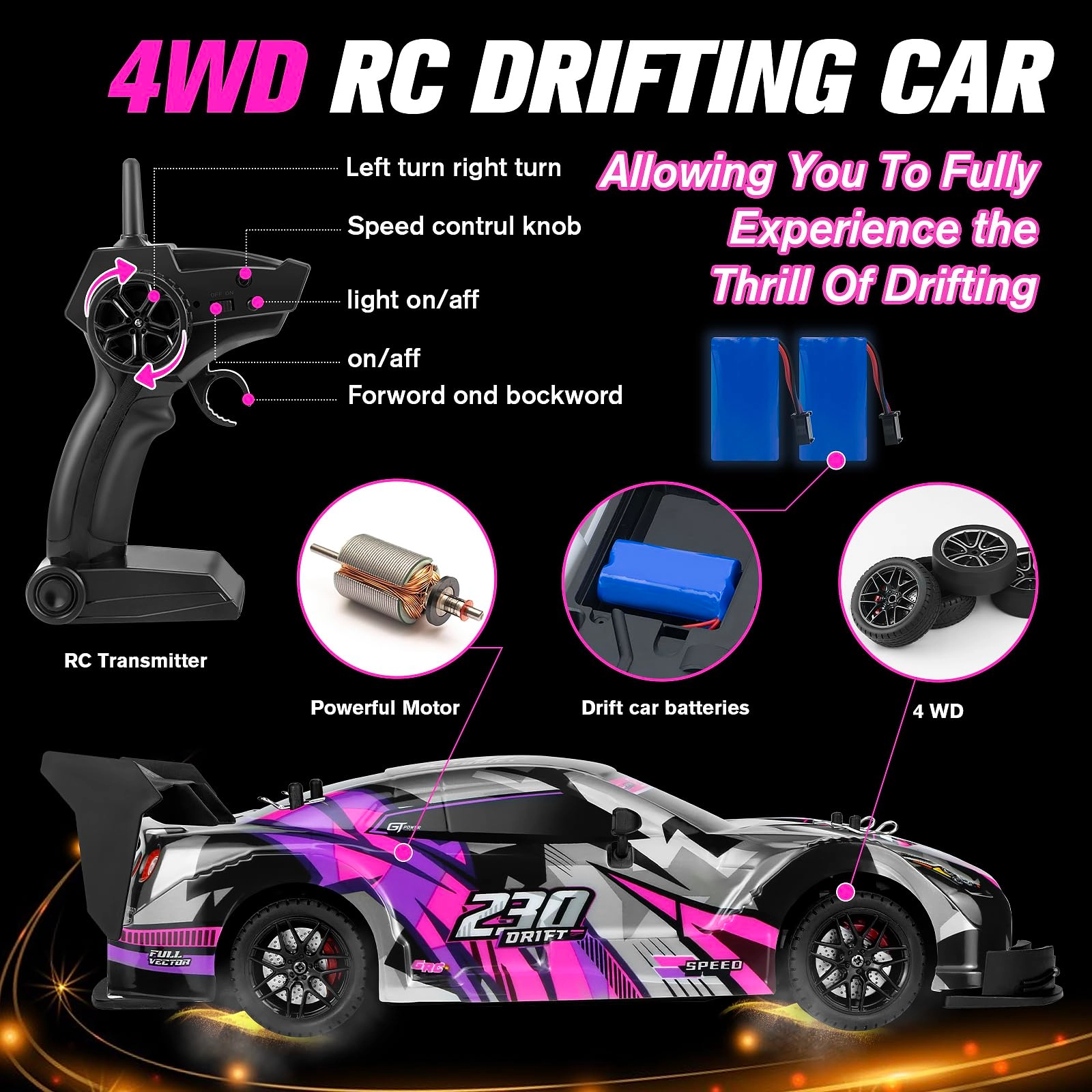RC Drift Car - 1:16 Scale