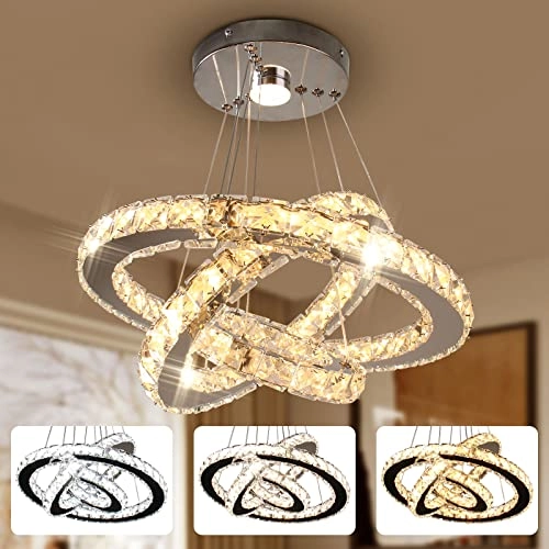 Crystal Ring Chandelier - Cool White (6000K-6500K)