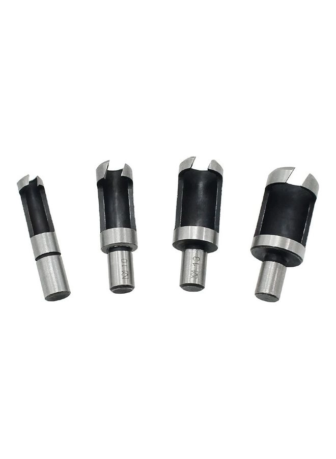Plug Drill Bits - Carbon Steel 4-Piece