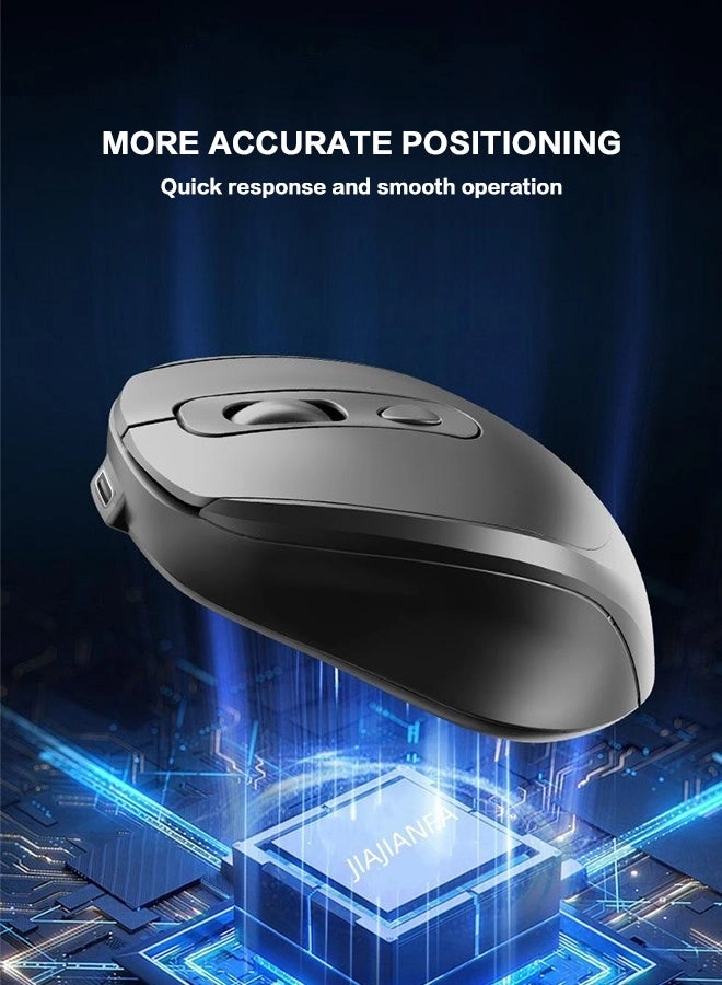Wireless Gaming Mouse - 2.4G Bluetooth USB-C Wired