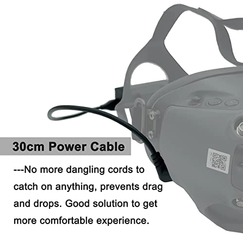 FPV Goggles V2 Battery Bracket Holder and Power Cable - 30cm Power Cable 7.7*4.5*2.3cm