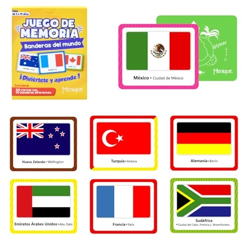 Juego de Memoria de Banderas del Mundo - 24 months and up 100 pieces