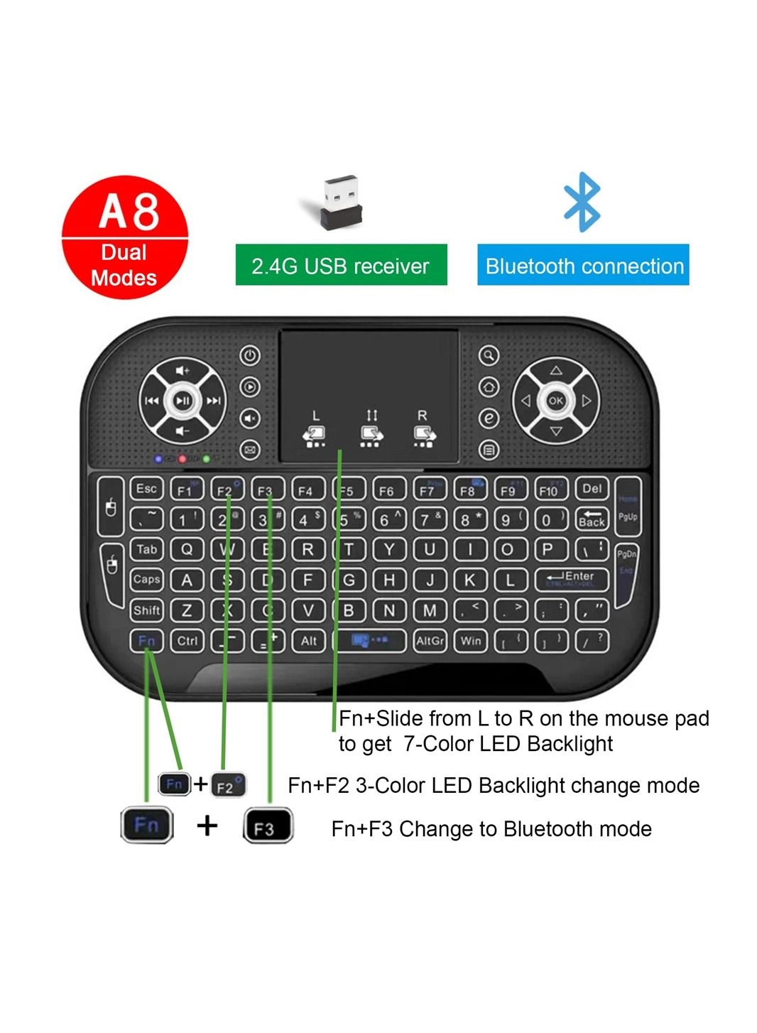 Wireless Keyboard Portable