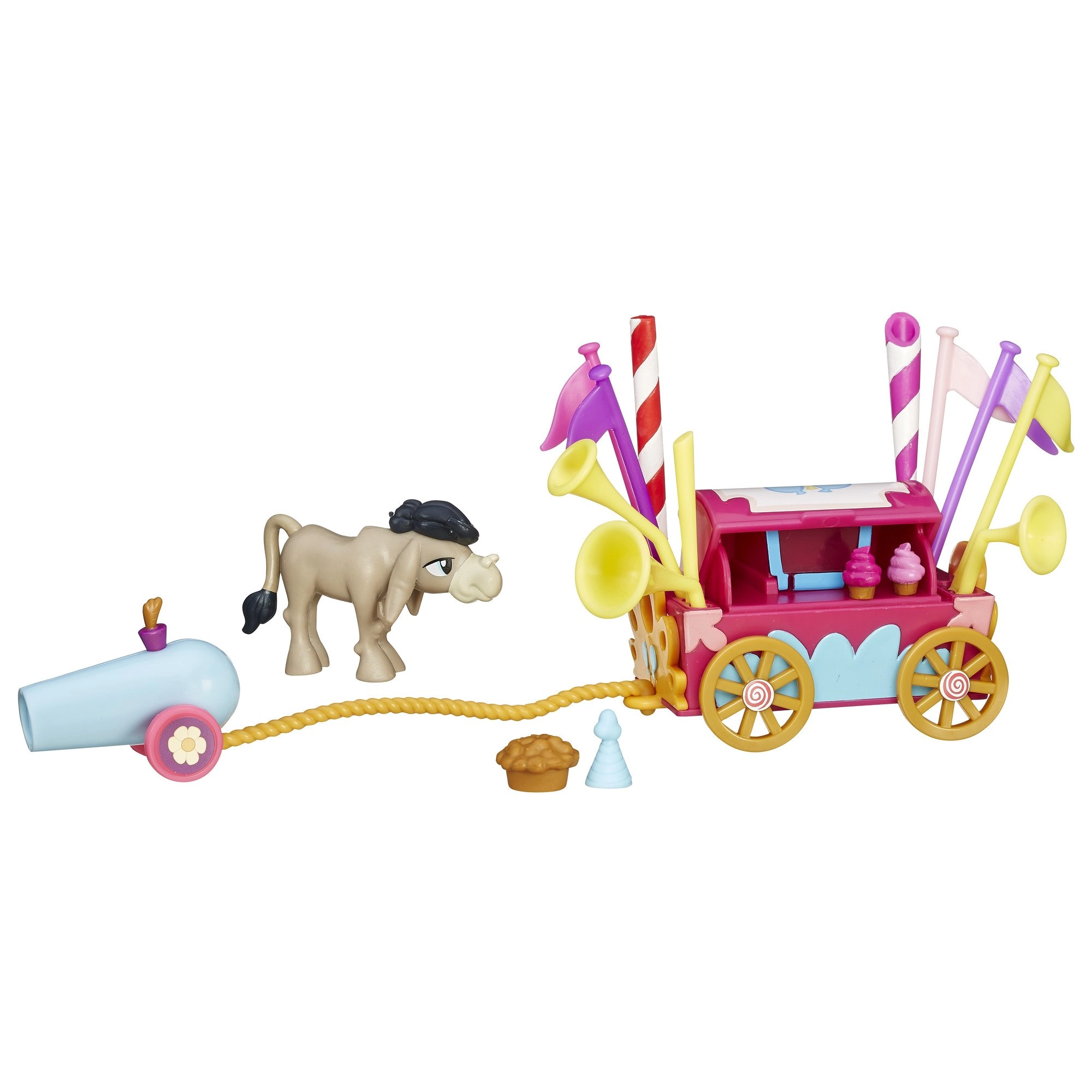 Hasbro Welcome Wagon - Cranky Doodle donkey figure 5 flags