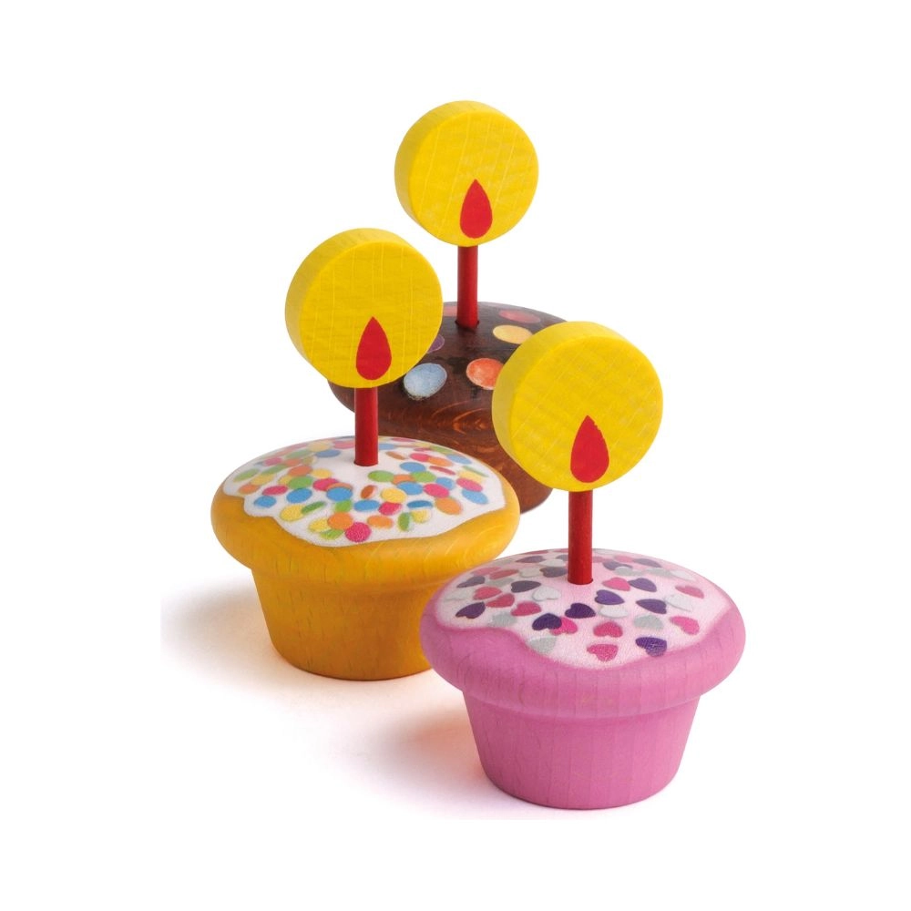 Erzi Happy Birthday Muffins Play Toy - 9 pcs (24401497-13155)