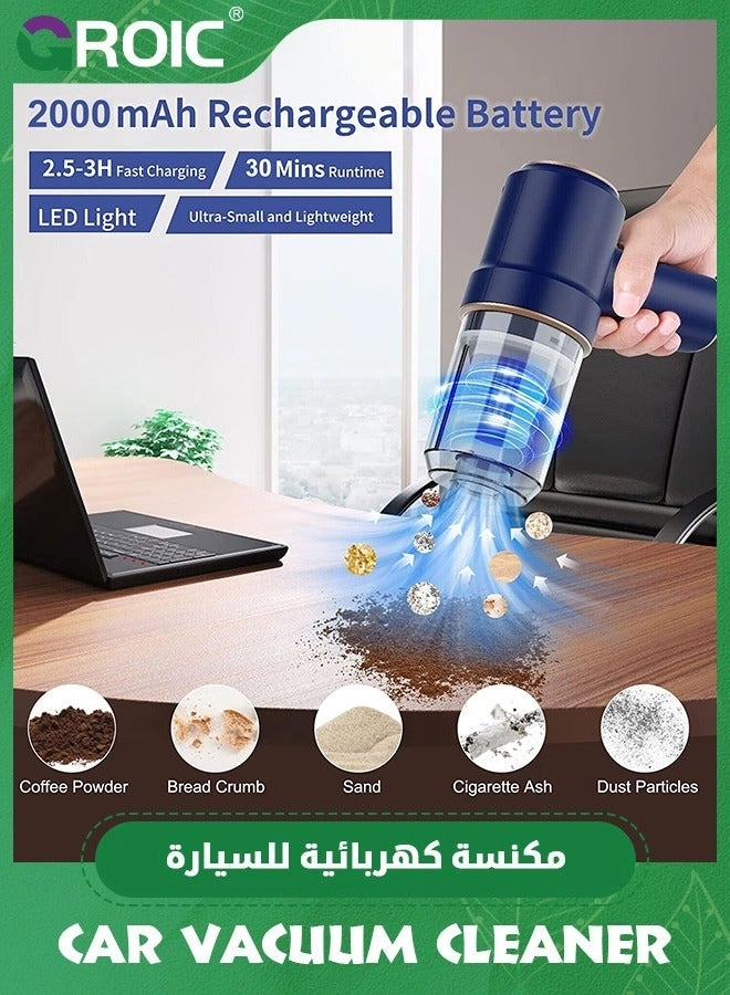 Hand Vacuum Cleaner - Black Portable