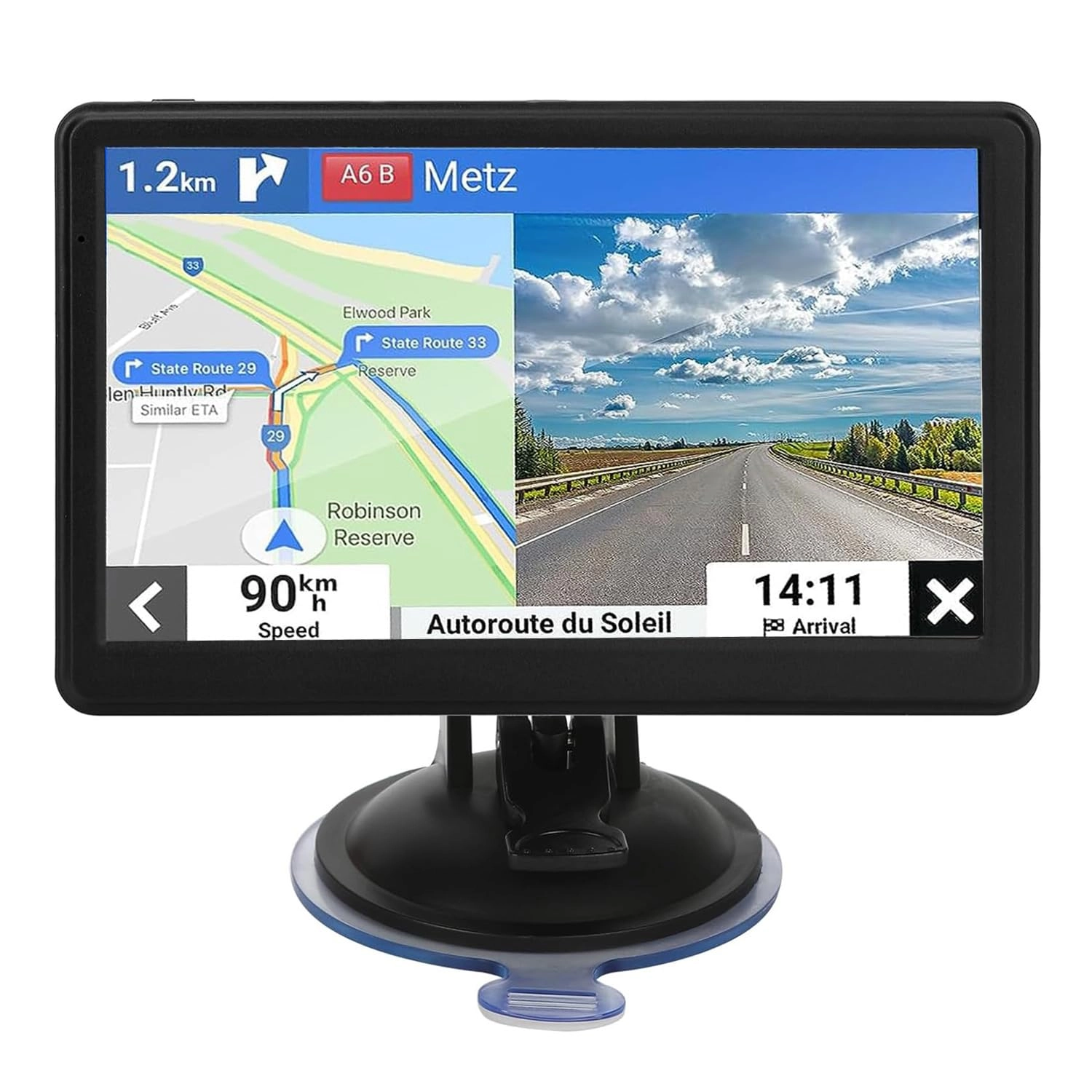 MRSXWPY GPS Navigator 7078- 7 inch USA Canada Mexico