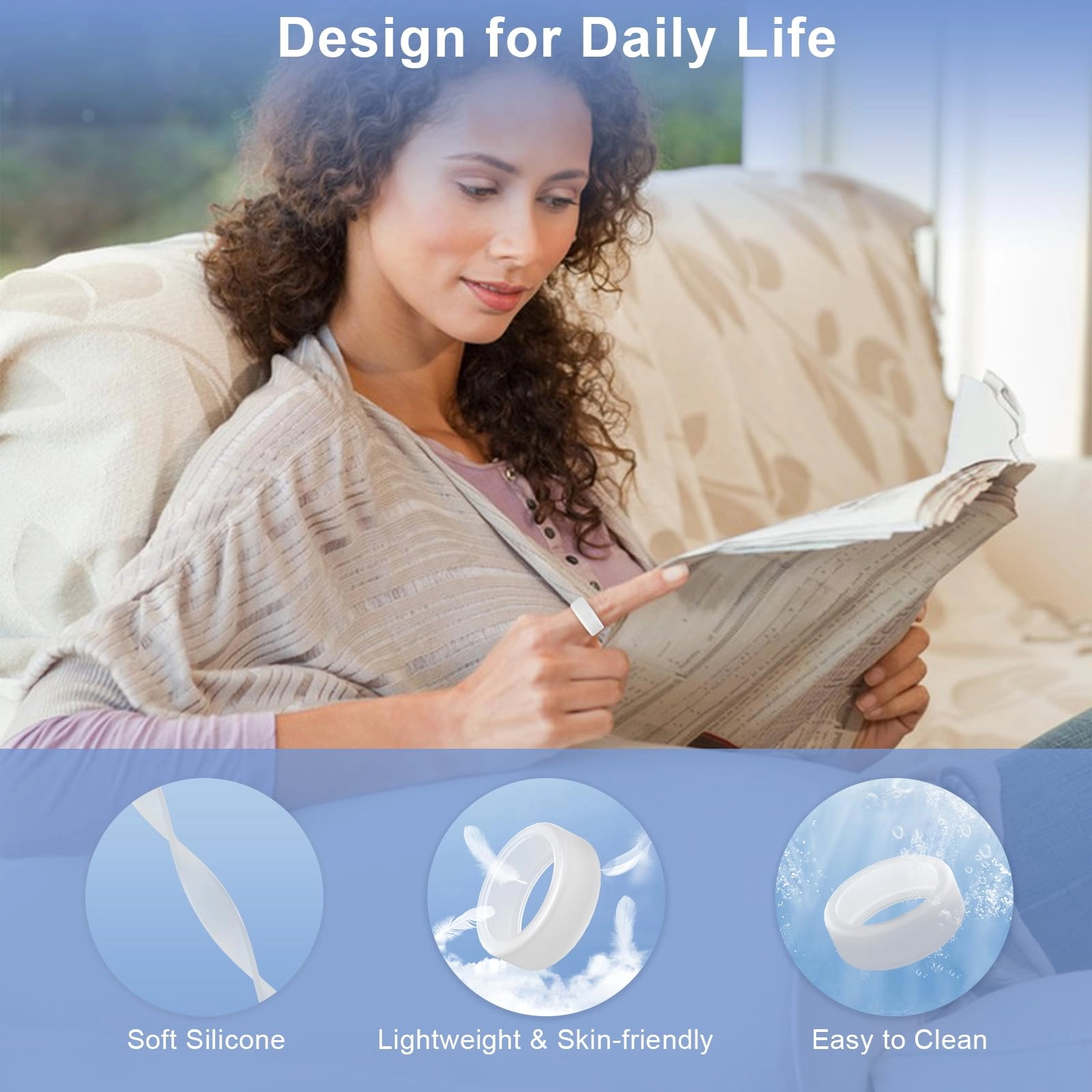 Ring Protector - Clear Blue