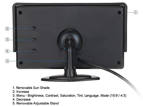 Dual Motorhome Reversing and Rearview Camera - Night vision Phono cabling 720p