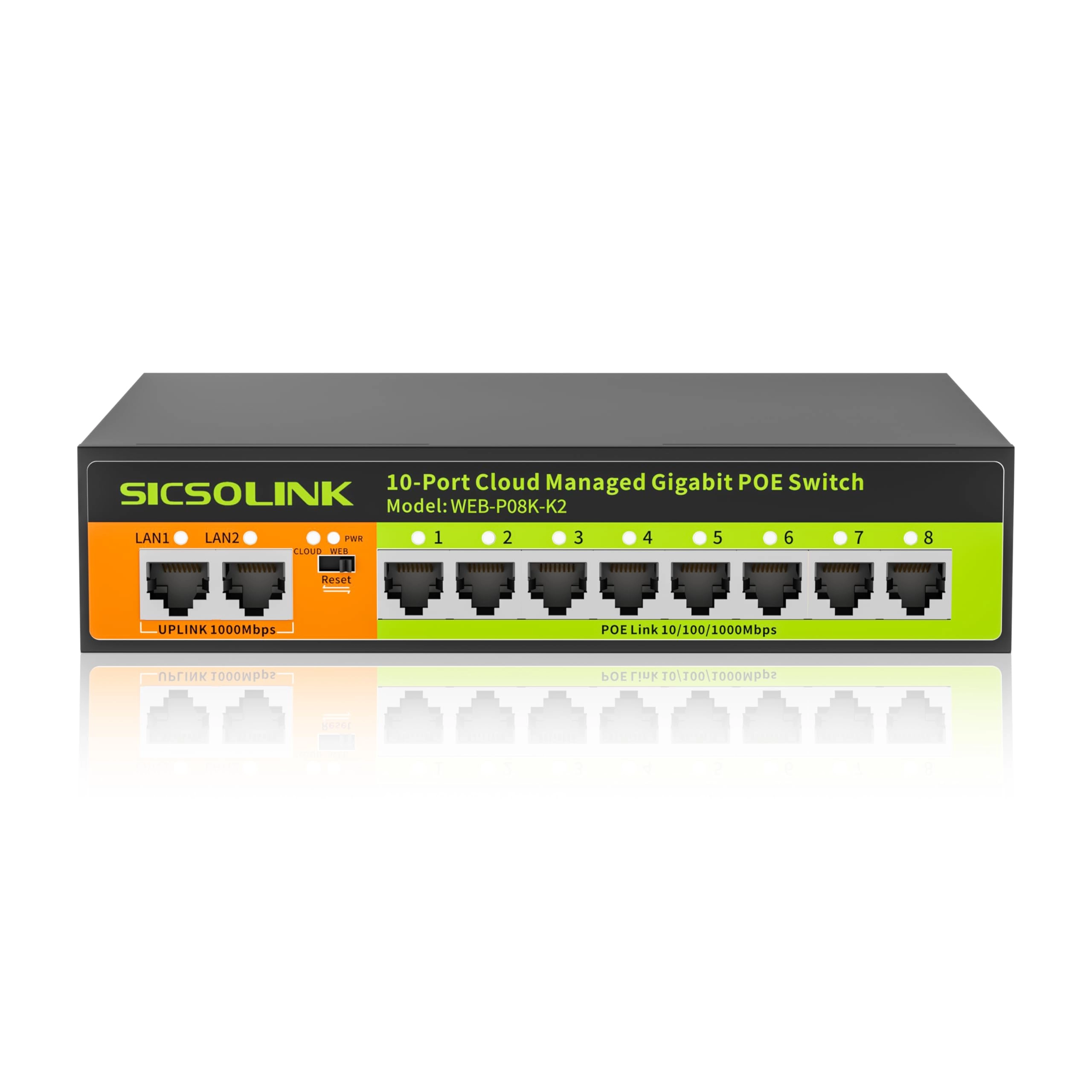8 port gigabit poe switch 8-ports