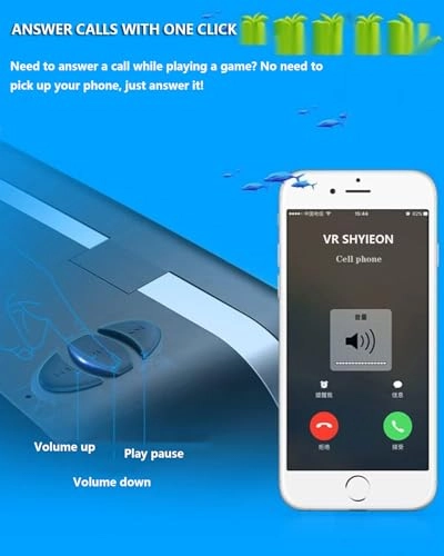 3D Virtual Reality Headset - 4.7-7.2 Android/iOS Black