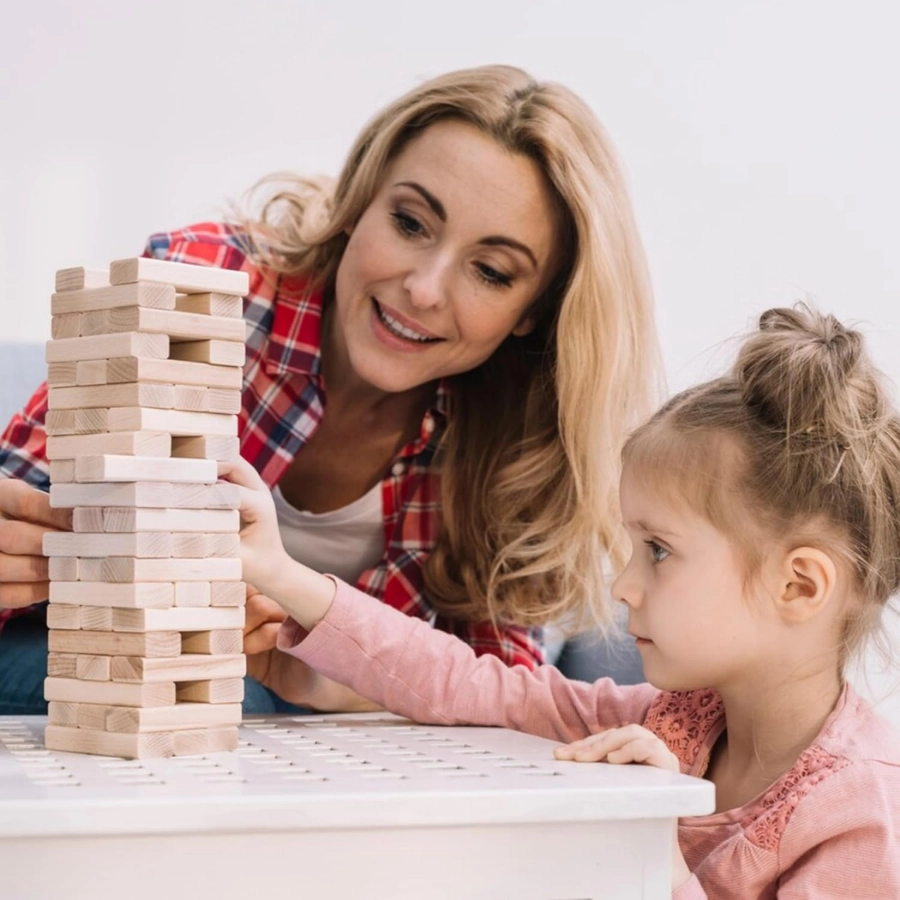 Wooden Stacking Tower - 39 pcs