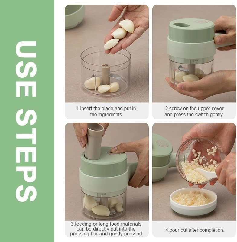 Handheld Electric Vegetable Cutter - Rechargeable battery