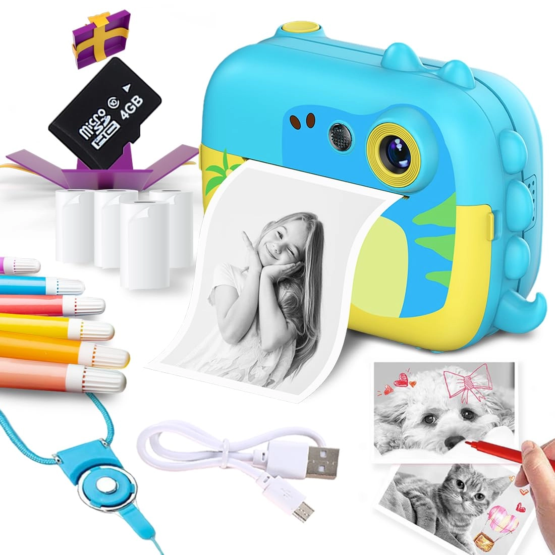 Whole9yards Online LLP FS-15 - Instant Print 16x Digital Zoom 4GB