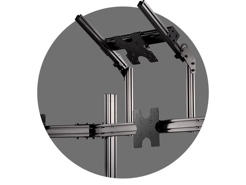 Elite Freestanding Complete Quad Monitor Stand