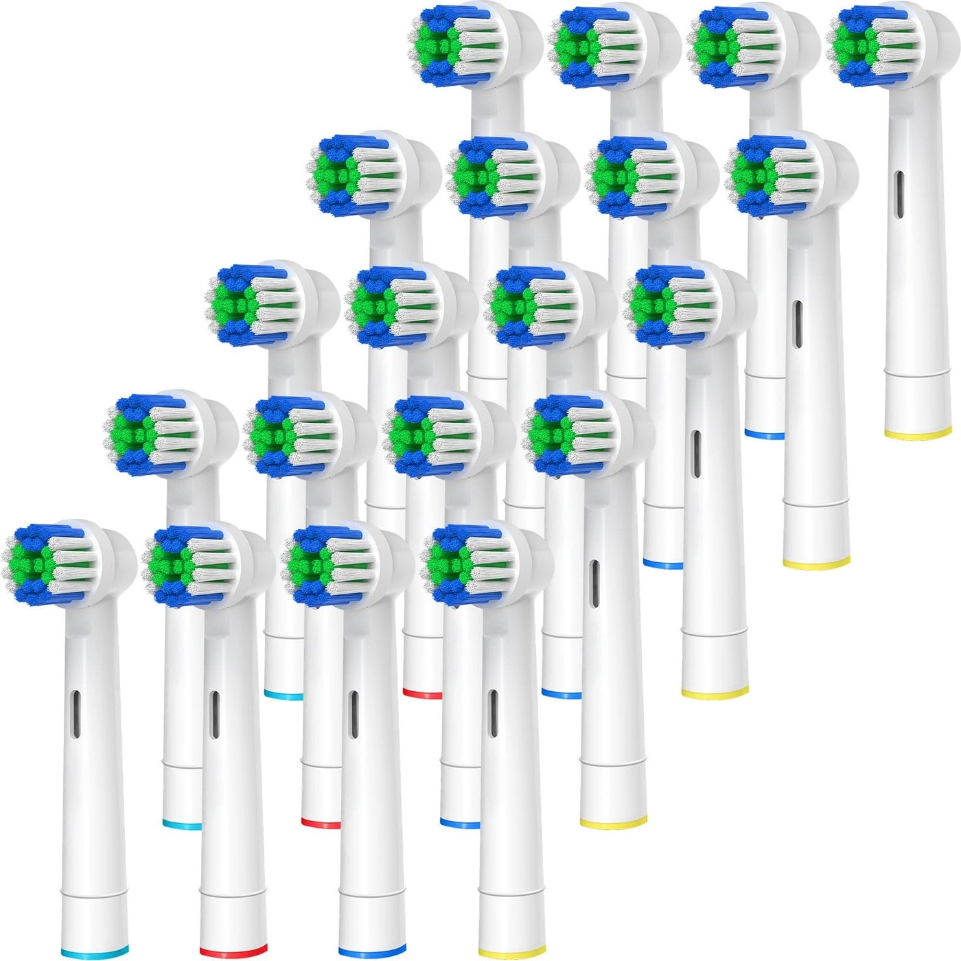 genkent Replacement Toothbrush Heads - 20 Pcs Compatible with Oral-B Braun