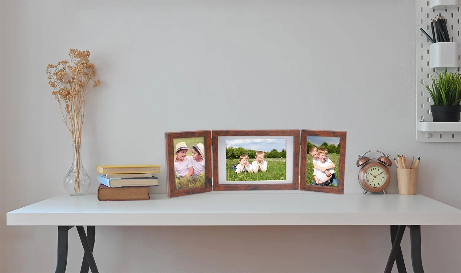 Triple Multi Photo Frame - 2-4x6''+5x7'' 3