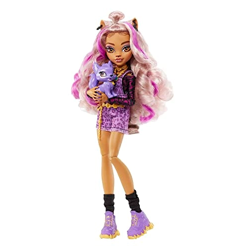Clawdeen Wolf Fashion Doll - Pet Dog Crescent Accessories Ages 4+