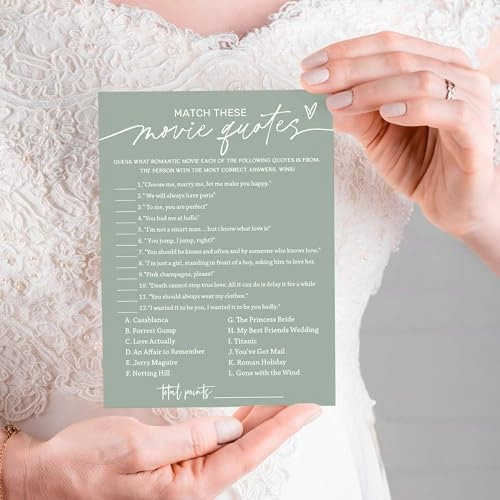 Bridal Shower Games Cards - Adult 25