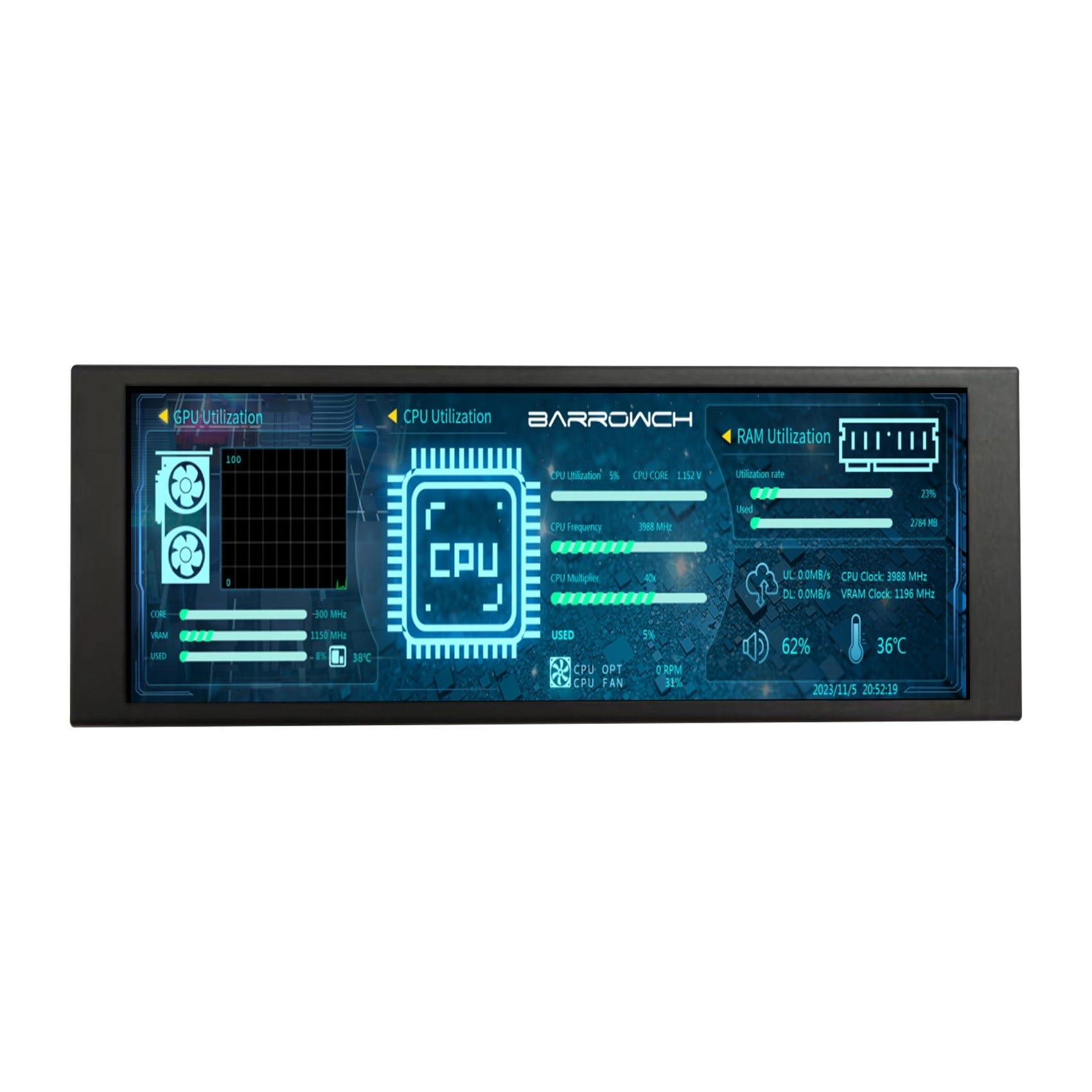 VSDISPLAY VS0686SJ01-B - 6.86 Inches 1280x480