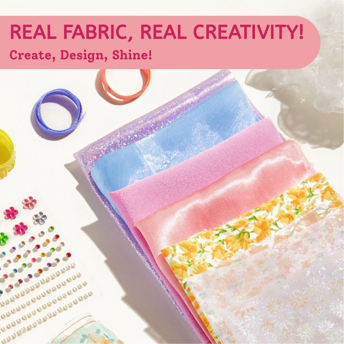 Poke-in Dress Up Kit - Real fabric Needle-free