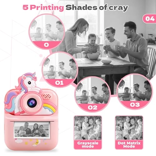 Instant Print Camera - 64G 48MP 1080P