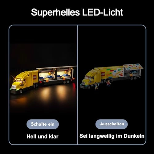 LED Light Set for LEGO 60440 Yellow Delivery Truck - Copper 5V