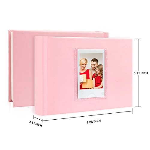 2x3" 64 Pockets Faux Leather Photo Album