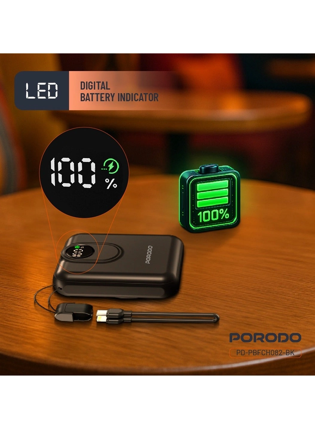 PD-PBFCH082-BK - 10000mAh