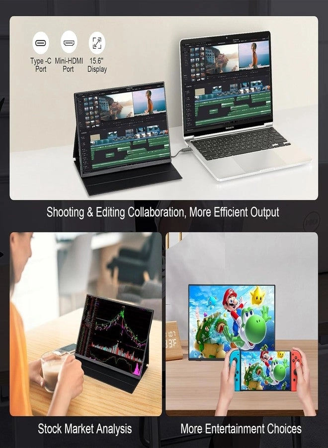 Touchscreen Portable Monitor - 15.6" 1920x1200P