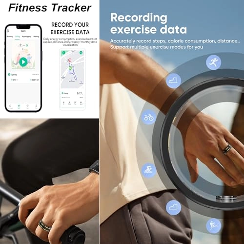 Smart Ring - Heart Rate Sleep Blood Pressure